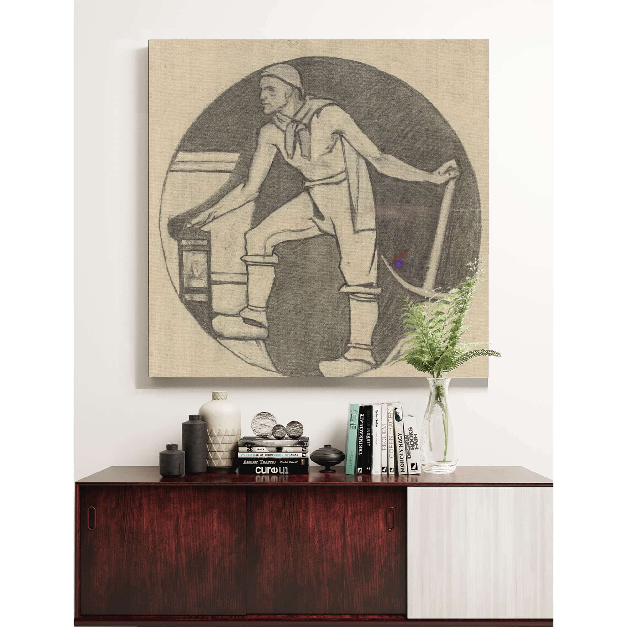 Mijnwerker Met Lamp En Houweel  by Richard Nicolaus Roland Holst