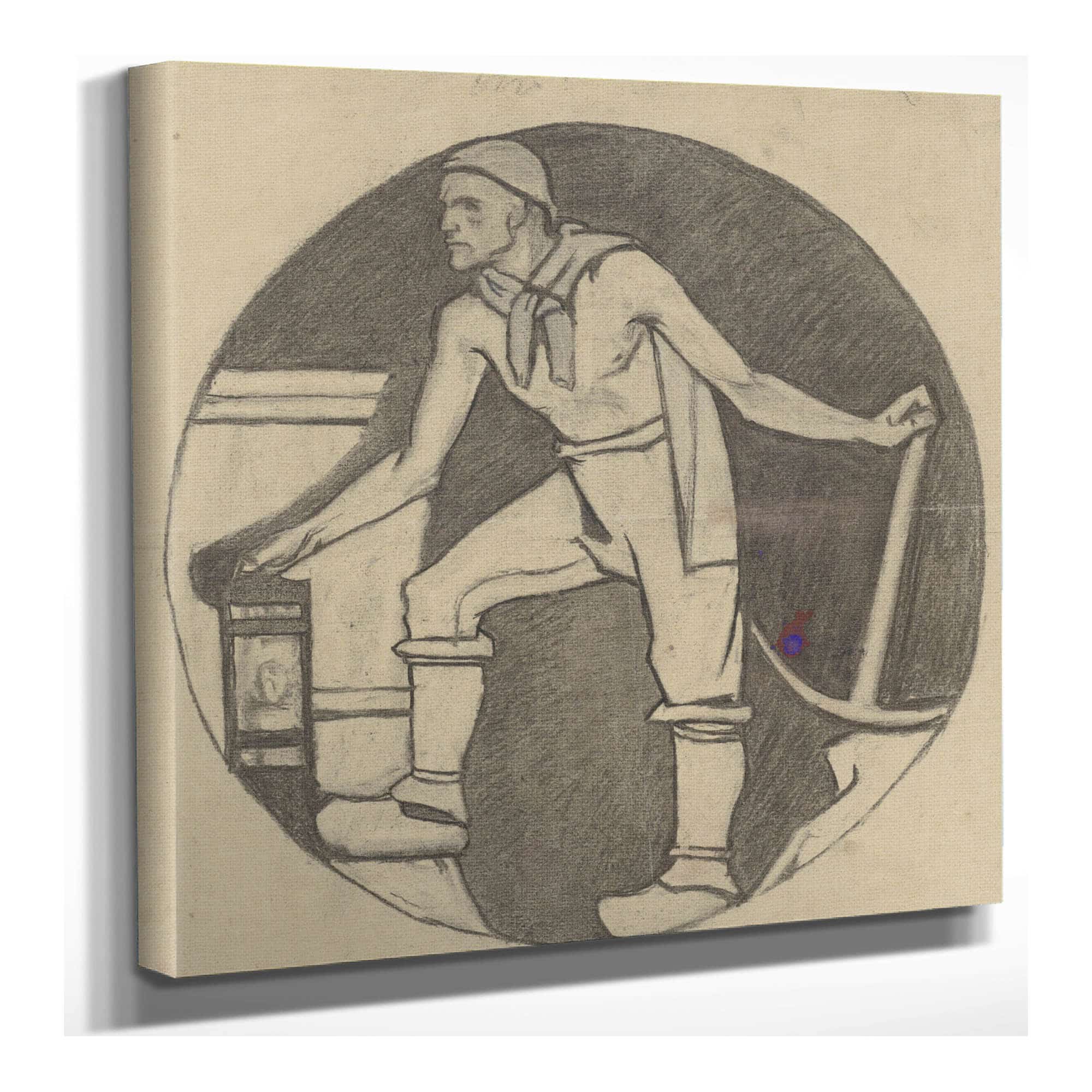 Mijnwerker Met Lamp En Houweel  by Richard Nicolaus Roland Holst