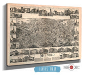 Milford Massachusetts 1888 State of Massachusetts