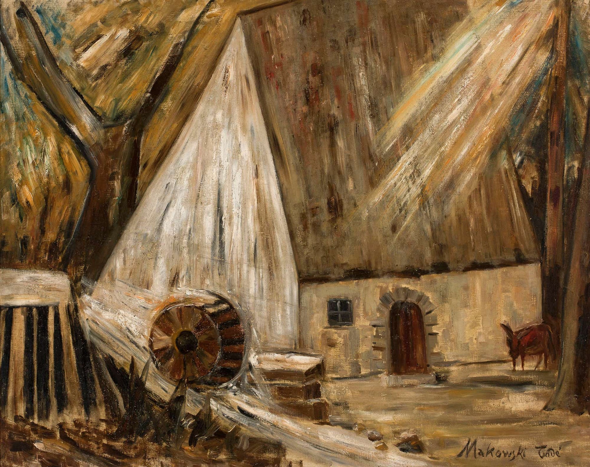 Mill In Banay by Tadeusz Makowski