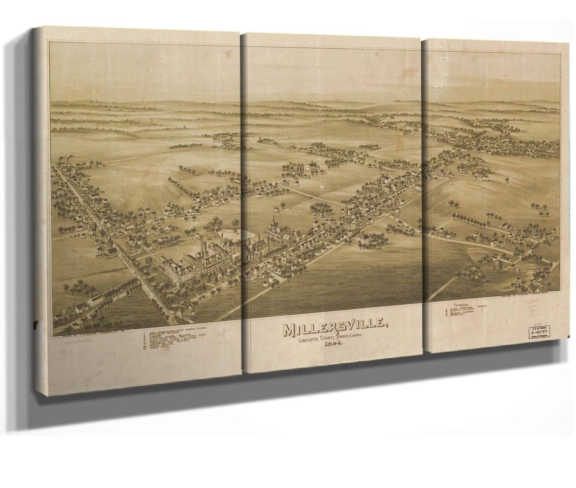 Millersville Lancaster County Pennsylvania 1894  State Of Pennsylvania