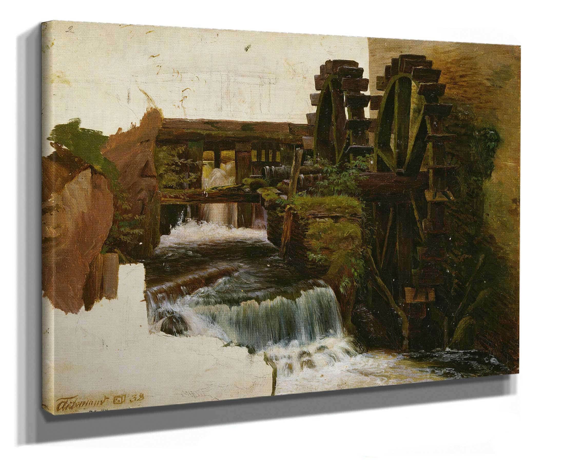 Millstream by Adolph Tidemand