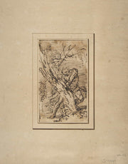 Milo Of Crotona   by Salvator Rosa