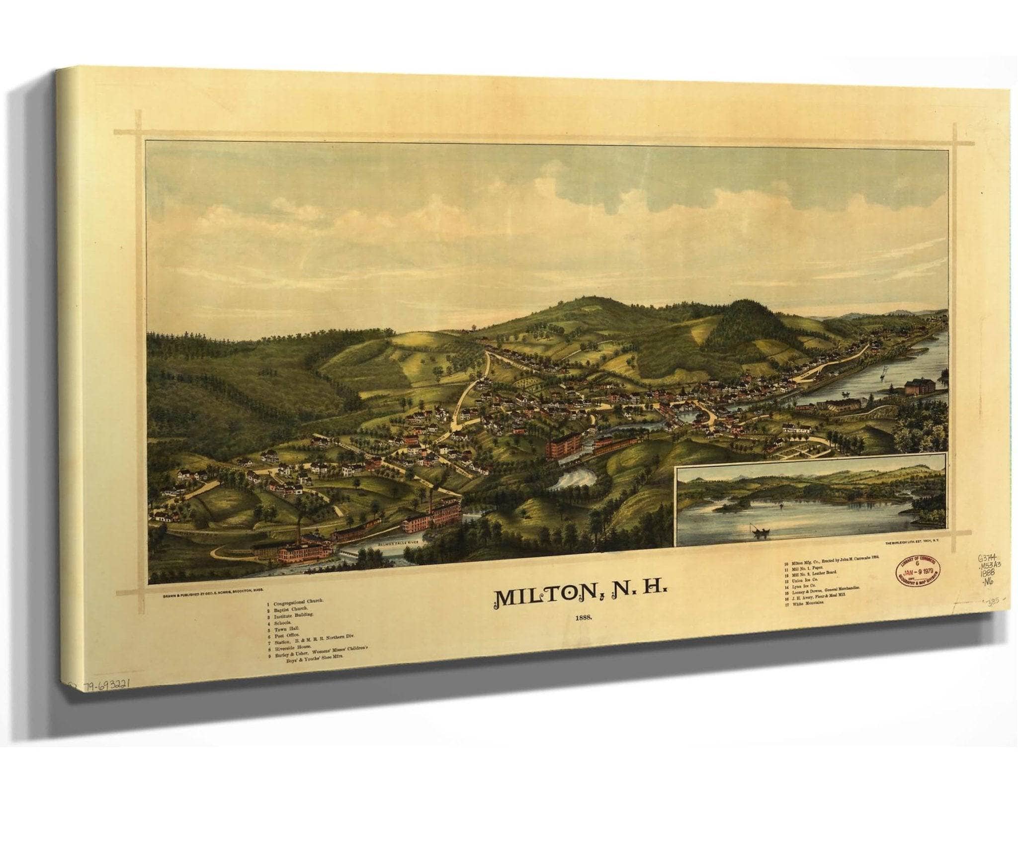 Milton Nh 1888  State Of New Hampshire