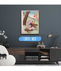 Minamoto Yorimasa Preparing To Commit Suicide by Tsukioka Yoshitoshi