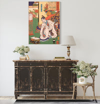 Minamoto Yorimitsu Ason Watching A Spider by Tsukioka Yoshitoshi