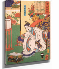 Minamoto Yorimitsu Ason Watching A Spider by Tsukioka Yoshitoshi