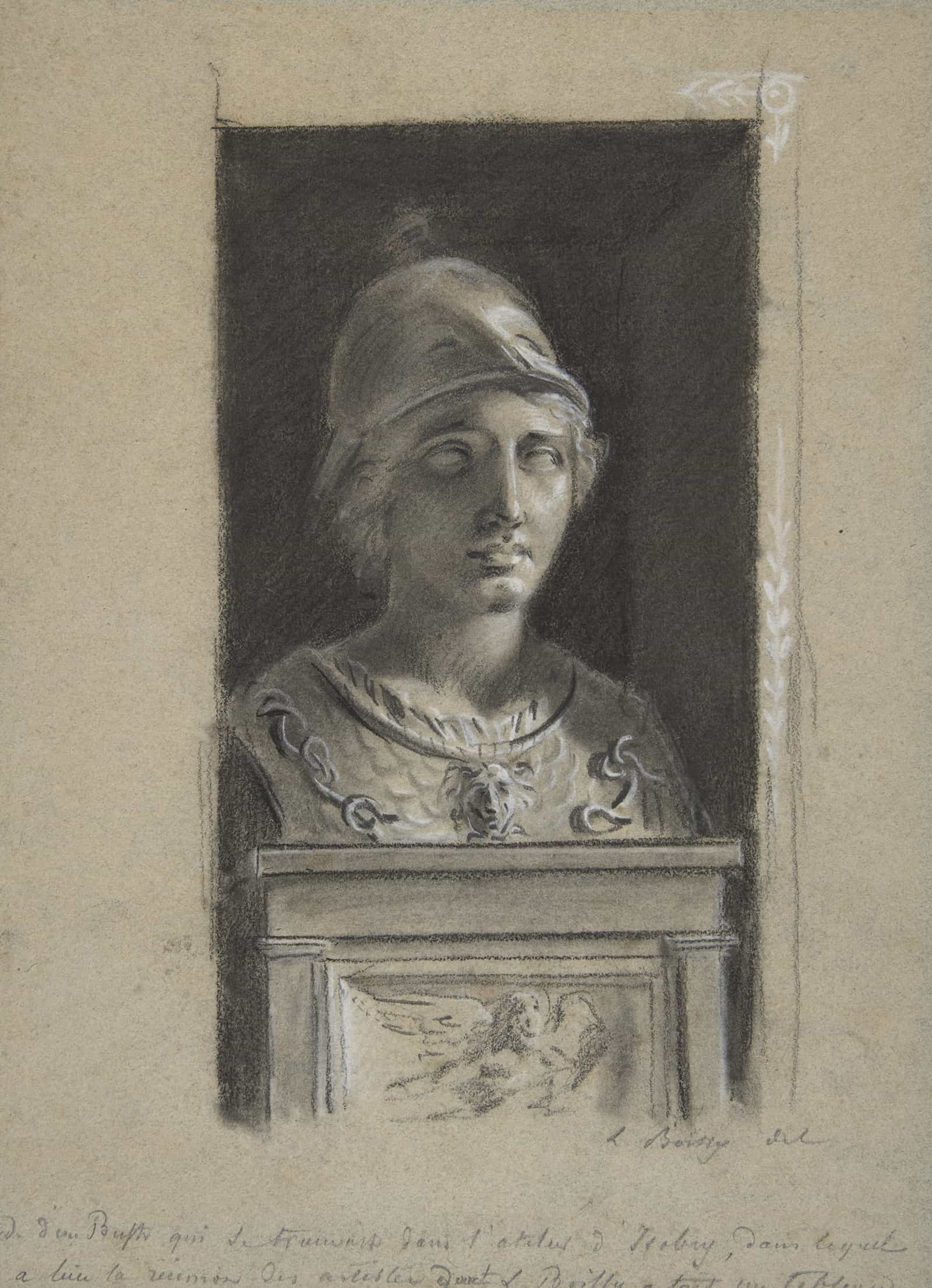 Minerva Study After A Sculpture by Louis Leopold Boilly