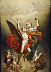 Minerve Leading The Genius Of Arts To Immortality by Pierre Paul Prudhon