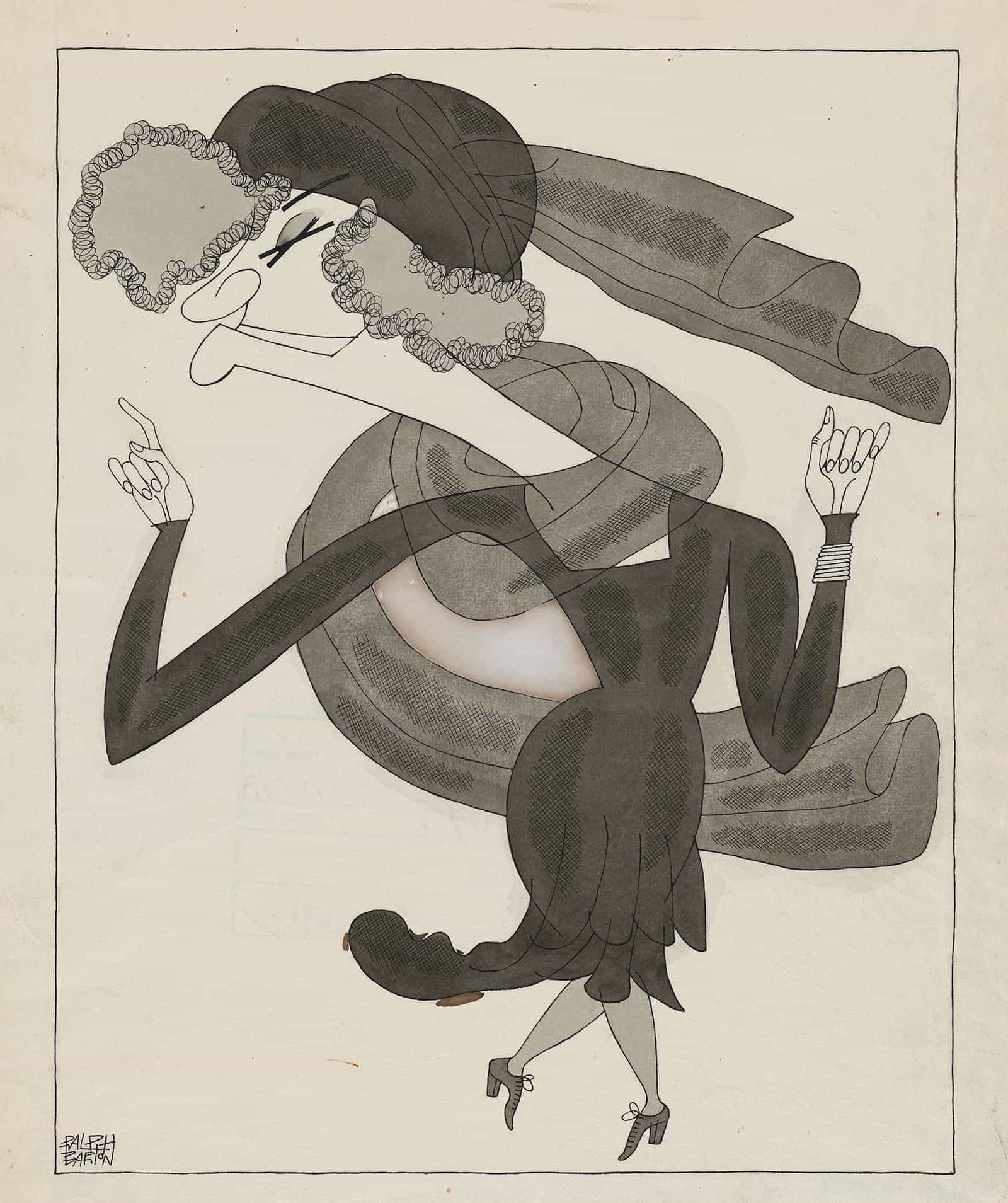Minnie Maddern Fiske by Ralph Barton