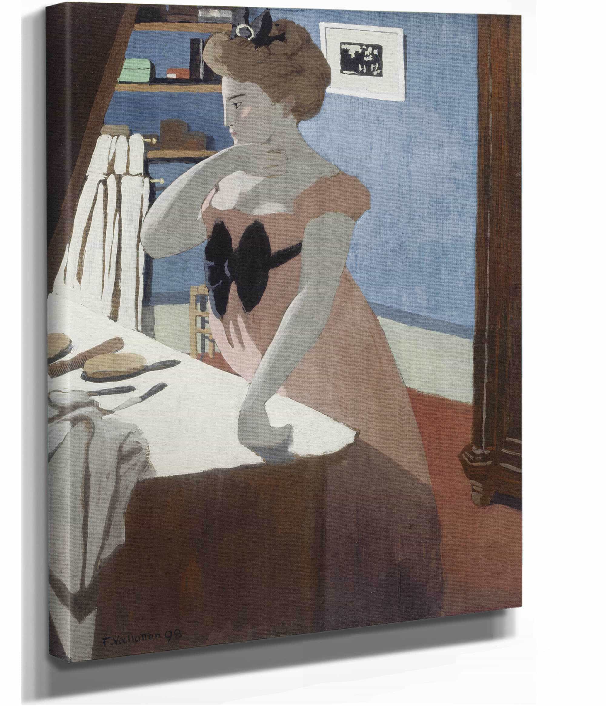 Misia A Sa Coiffure Misia At Her Dressing Table by Felix Vallotton