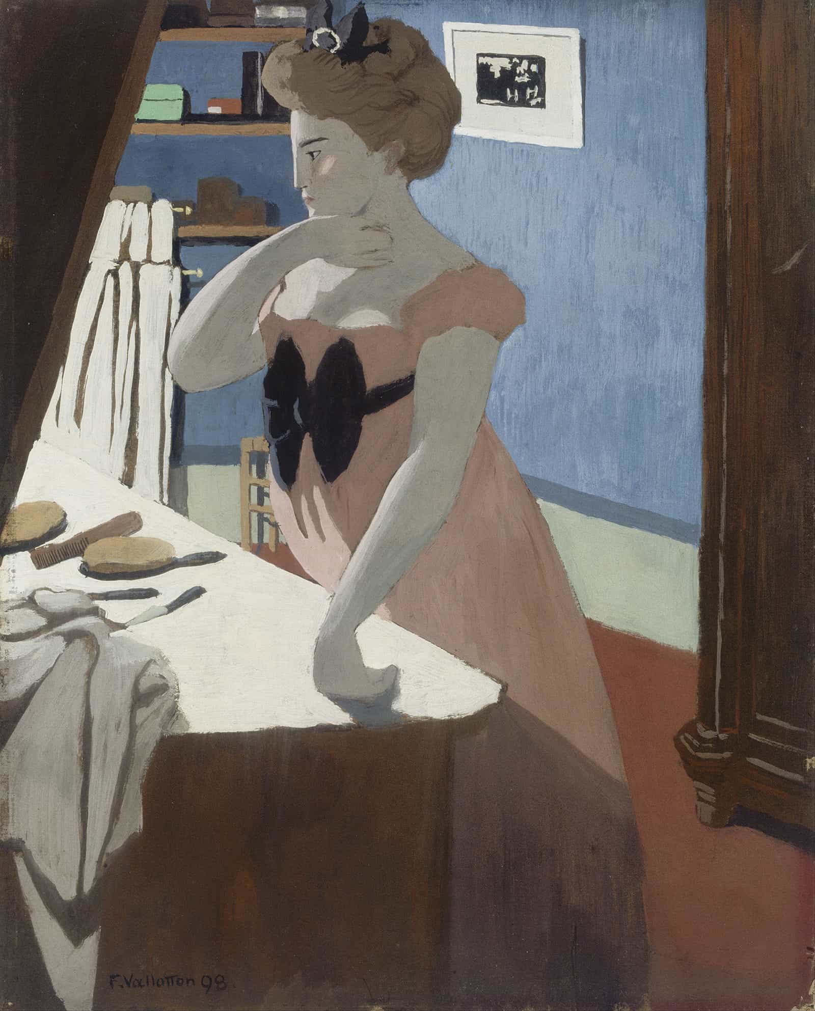 Misia A Sa Coiffure Misia At Her Dressing Table by Felix Vallotton