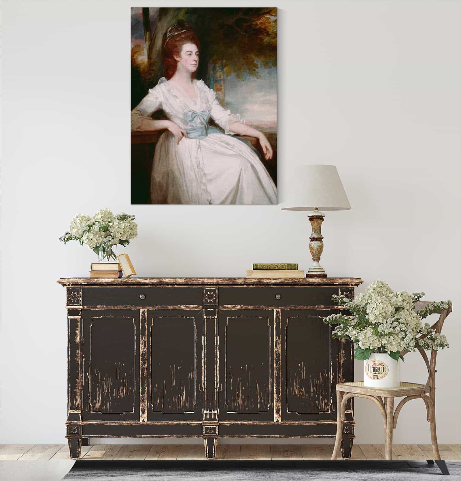 Miss Clavering Between And by George Romney