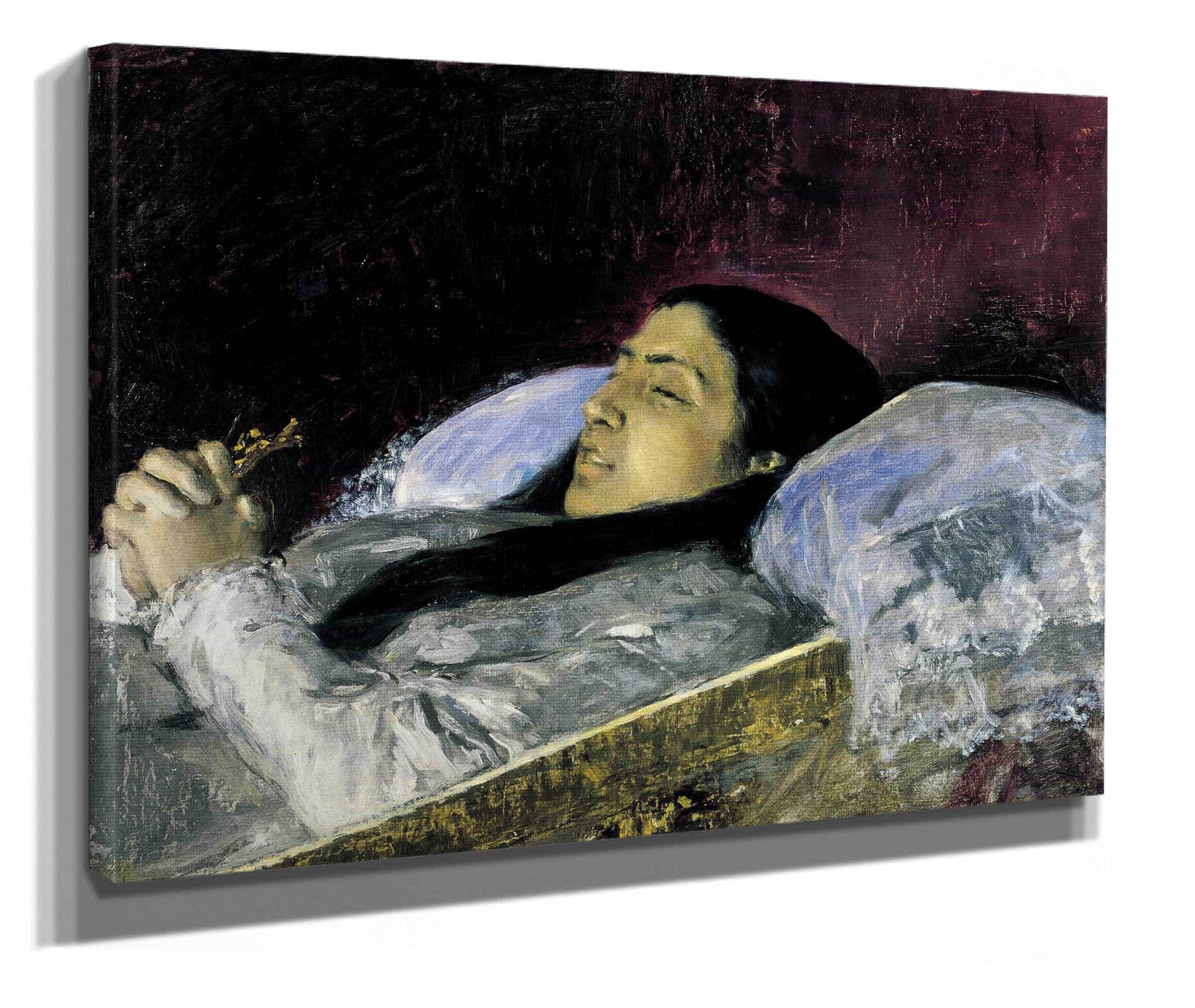 Miss Del Castillo On Her Deathbed by Mariano Fortuny Marsal