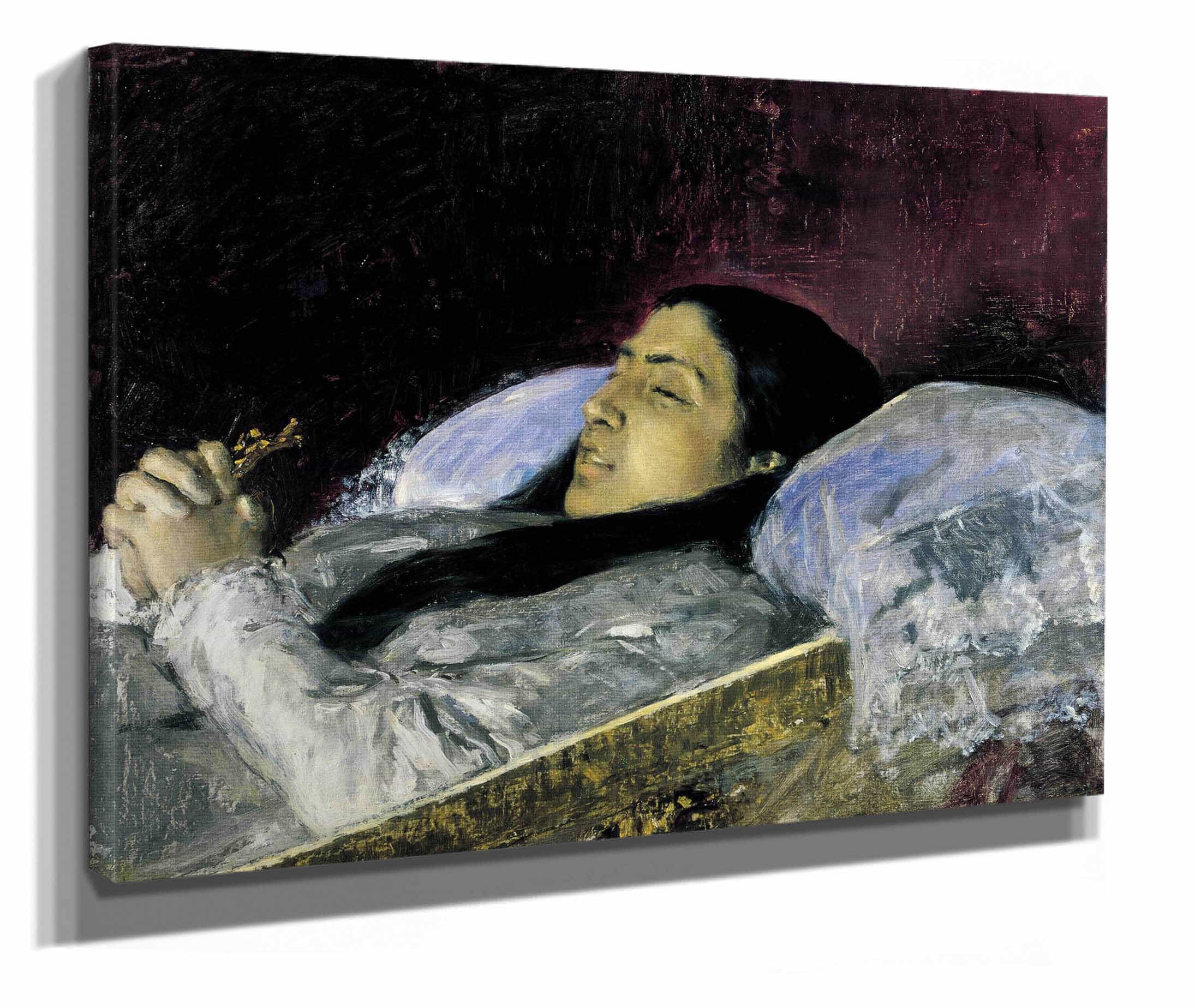 Miss Del Castillo On Her Deathbed by Mariano Fortuny Marsal