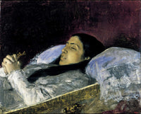 Miss Del Castillo On Her Deathbed by Mariano Fortuny Marsal