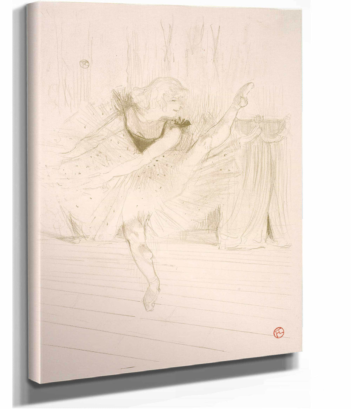 Miss Ida Heath Danseuse Anglaise  by Henri De Toulouse Lautrec