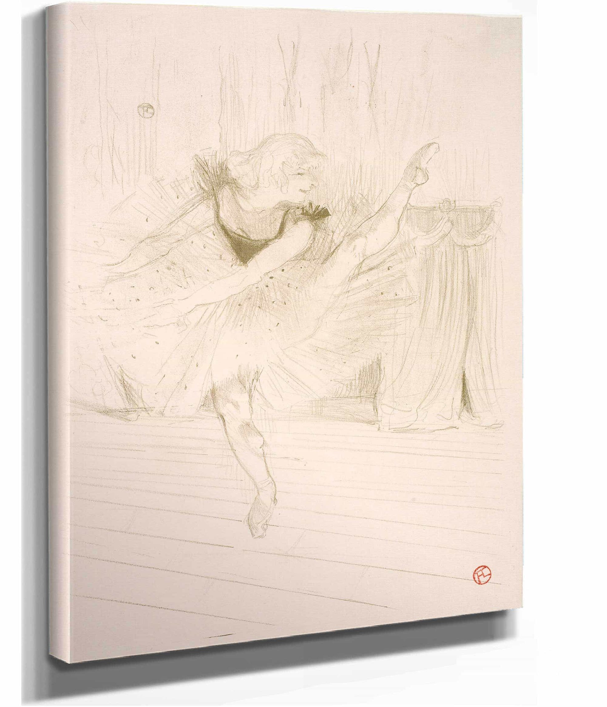 Miss Ida Heath Danseuse Anglaise  by Henri De Toulouse Lautrec