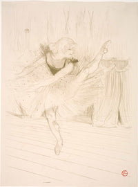 Miss Ida Heath Danseuse Anglaise  by Henri De Toulouse Lautrec
