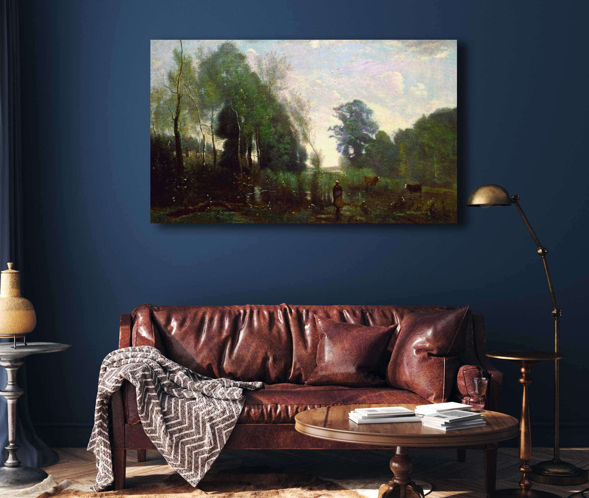 Misty Morning by Jean Baptiste Camille Corot