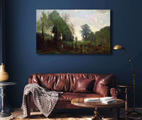 Misty Morning by Jean Baptiste Camille Corot