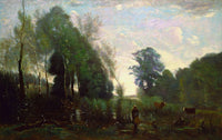 Misty Morning by Jean Baptiste Camille Corot