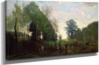 Misty Morning by Jean Baptiste Camille Corot