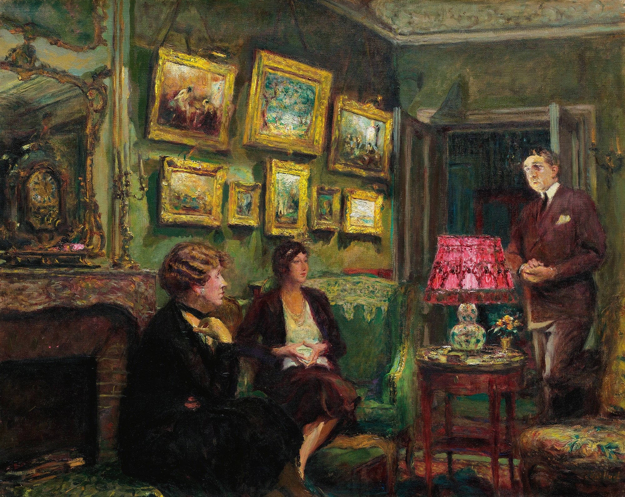 Mme Gillou Chez Elle Laccord Parfait by Edouard Vuillard