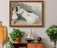 Mme Gobillard Et Sa Fille Paule by Berthe Morisot