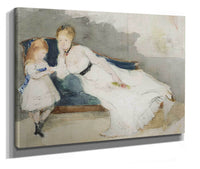 Mme Gobillard Et Sa Fille Paule by Berthe Morisot