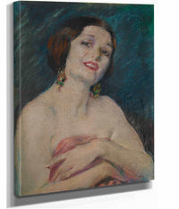 Model Holding Drapery by Alice Pike Barney