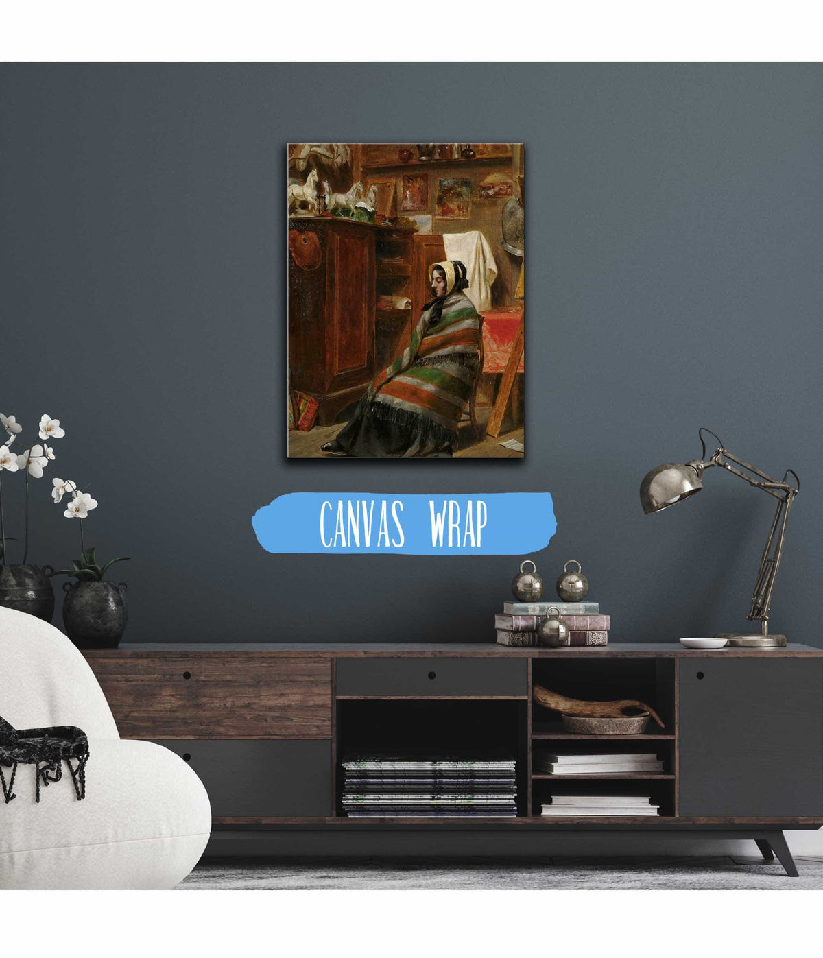 Model In A Cluttered Studio by William Powell Frith