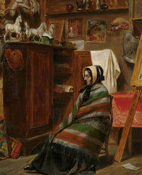 Model In A Cluttered Studio by William Powell Frith