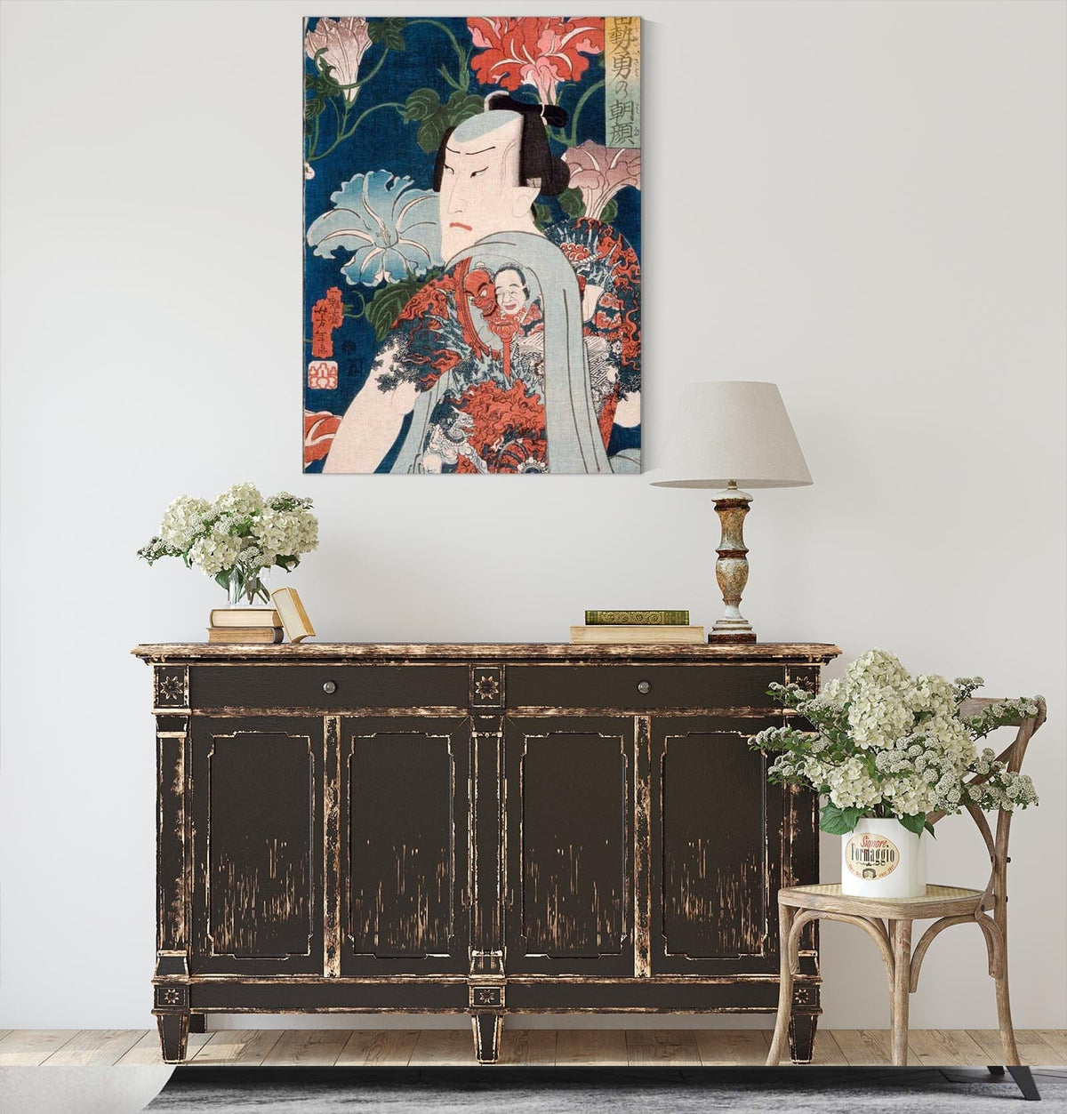 Modern Gallants With Morning Glories by Tsukioka Yoshitoshi