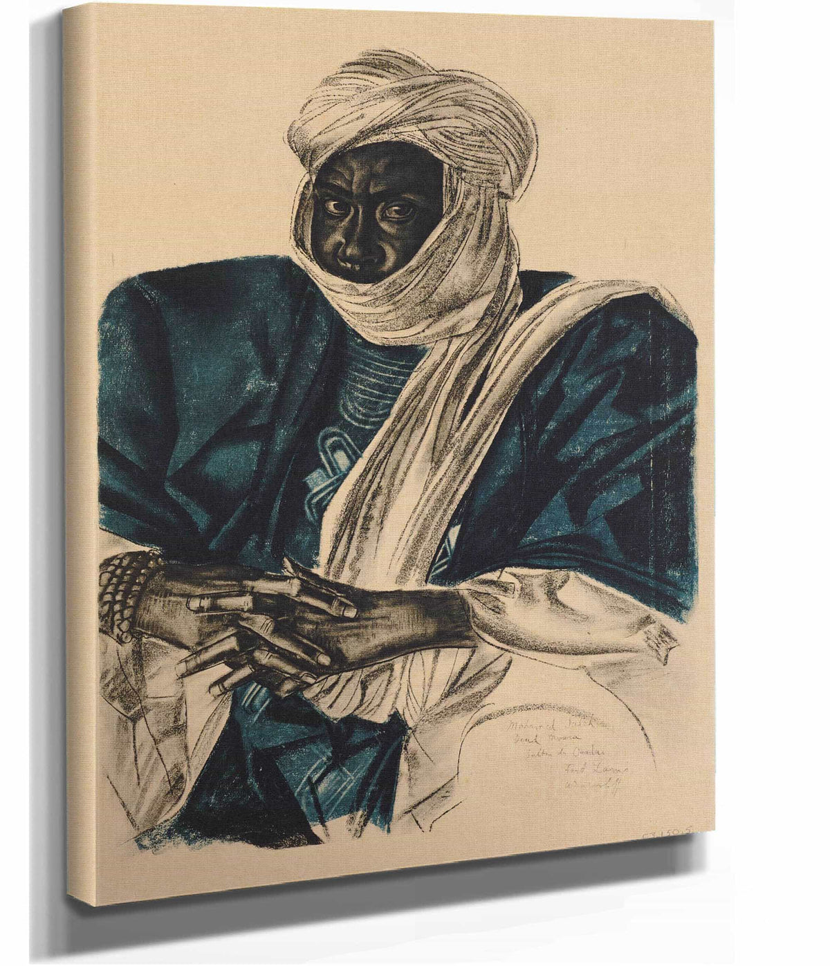 Mohamed Salek Dit Doud Moura Sultan Du Ouadai Fort Lamy by Alexander Evgenievich Yakovlev