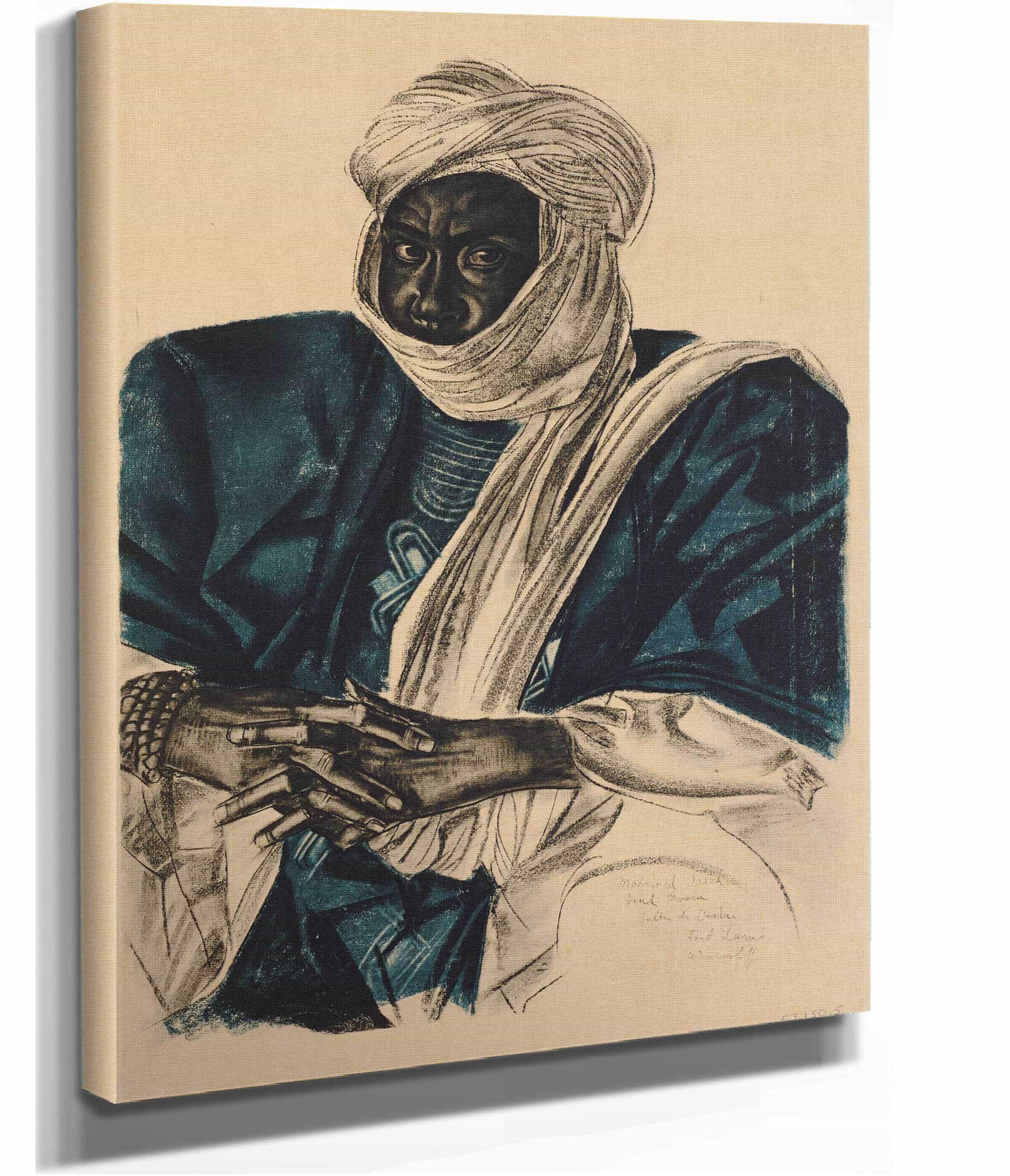 Mohamed Salek Dit Doud Moura Sultan Du Ouadai Fort Lamy by Alexander Evgenievich Yakovlev