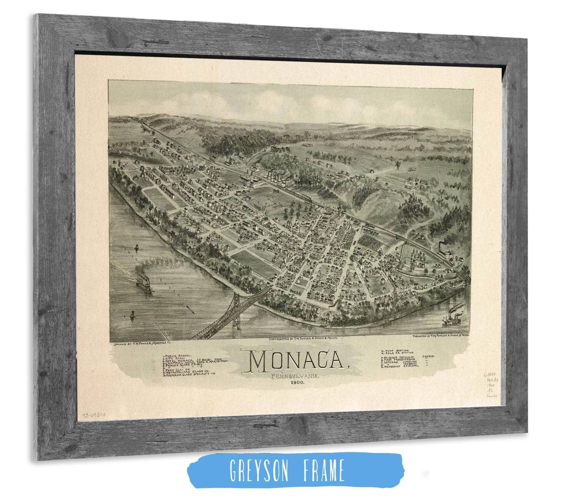 Monaca Pennsylvania 1900 State of Pennsylvania