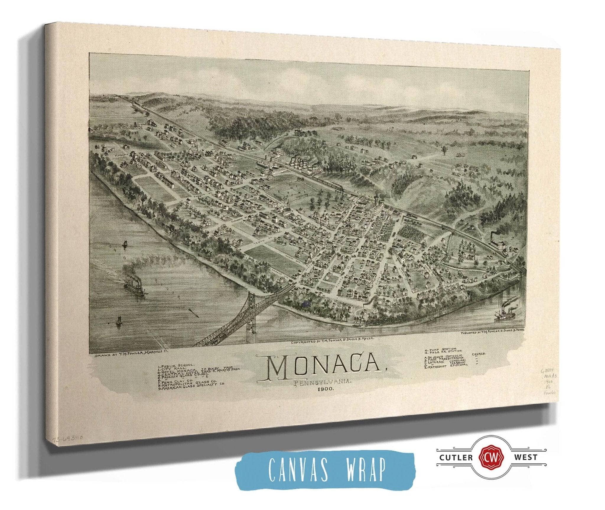 Monaca Pennsylvania 1900 State of Pennsylvania