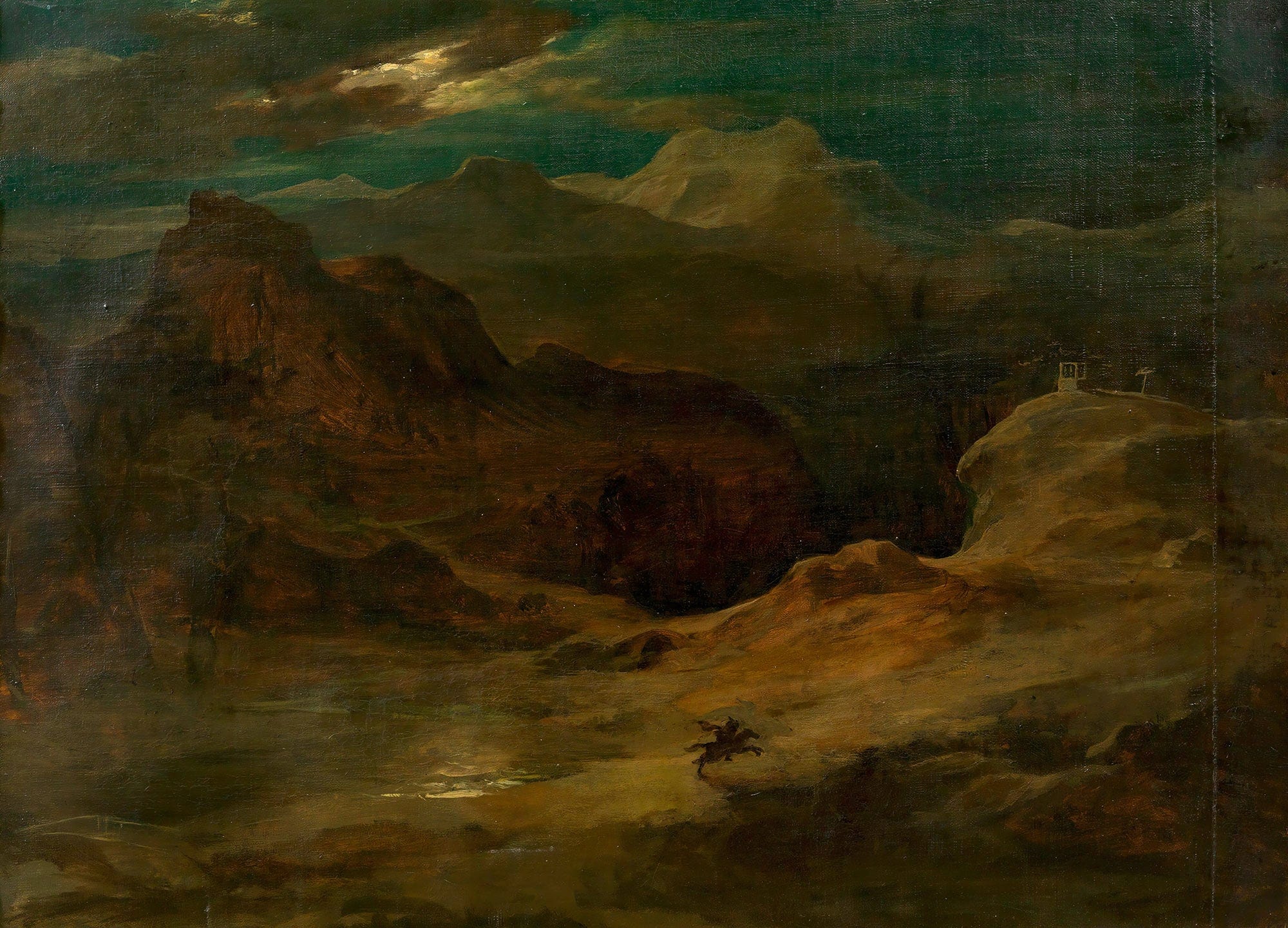 Mondlandschaft Walpurgisnacht by Friedrich Von Amerling