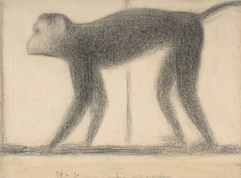 Monkey by Georges Seurat