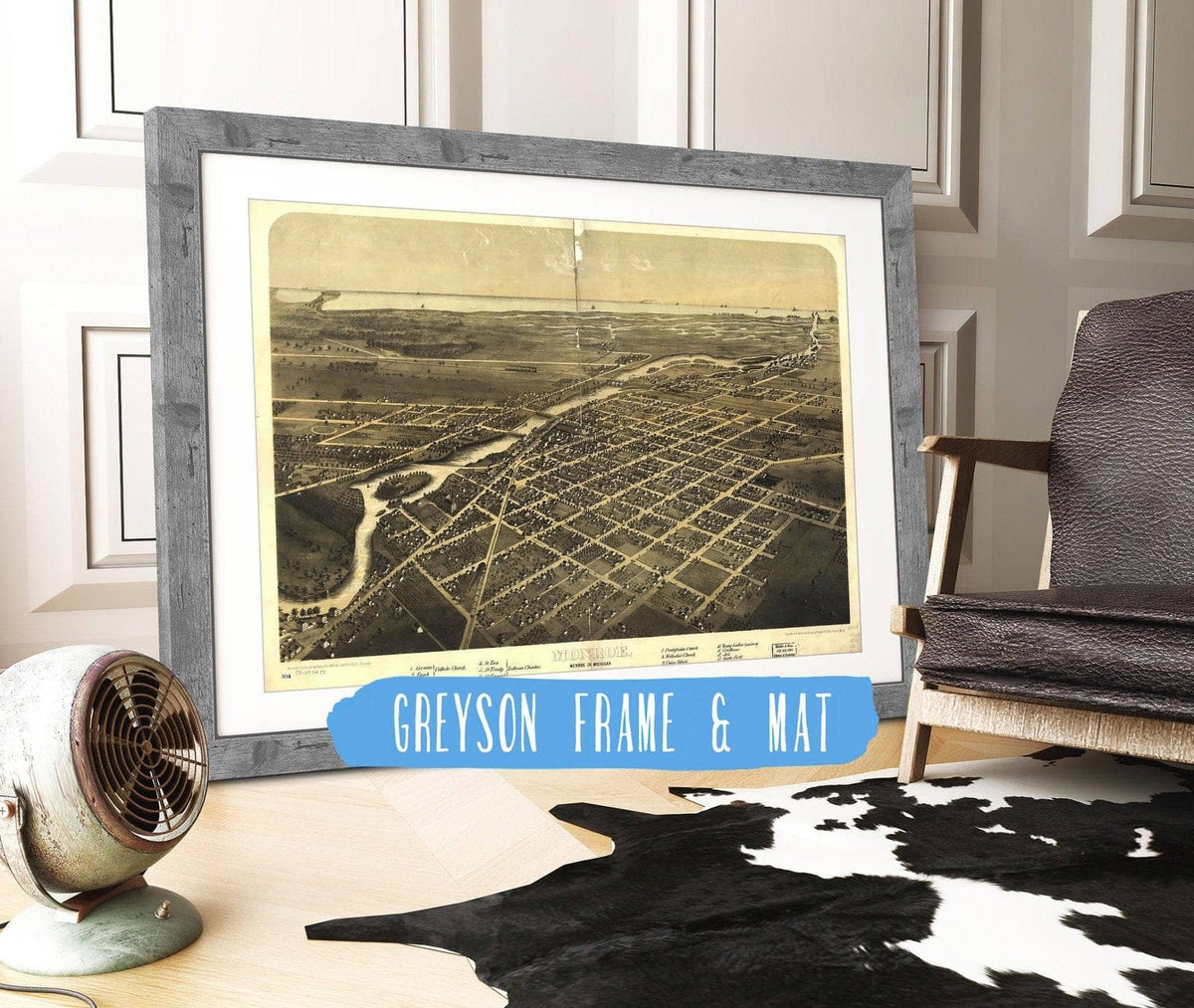 Monroe Monroe Co Michigan 1866 State of Michigan