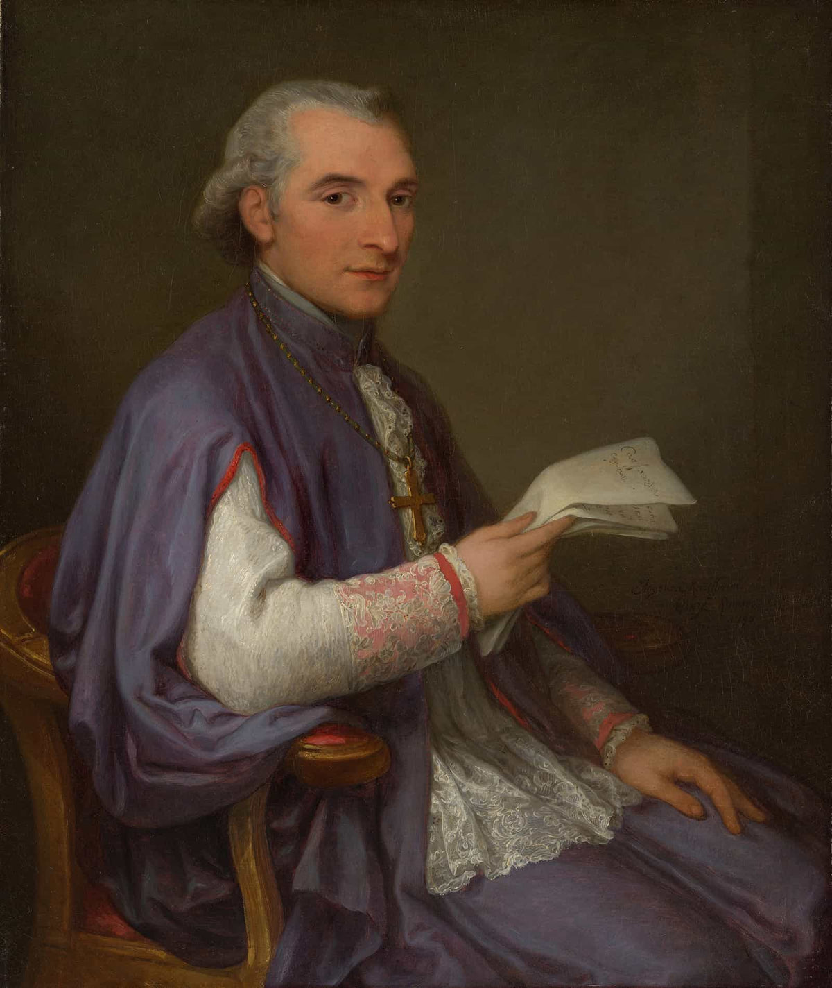 Monsignor Giuseppe Spina   by Angelica Kauffmann