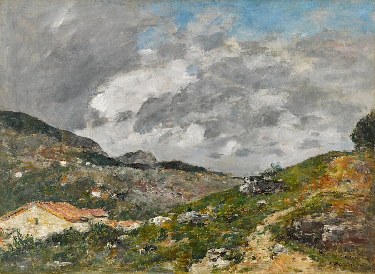 Montagnes Environs De Nice by Eugene Boudin