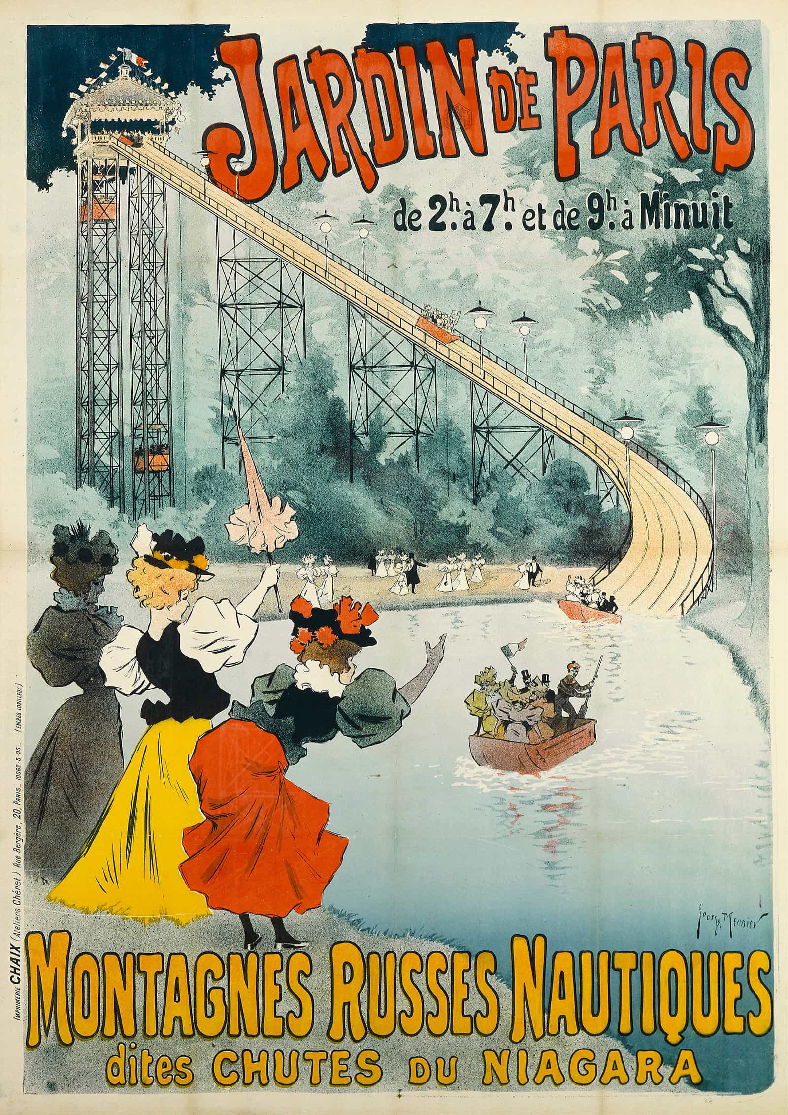 Montagnes Russes Nautiques Dites Chutes Du Niagara by Georges Meunier