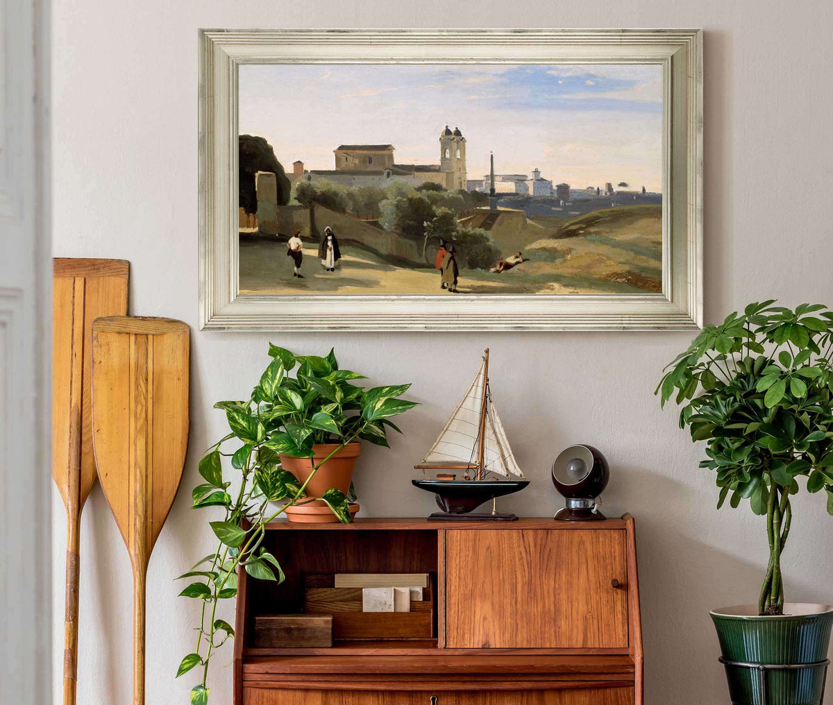 Monte Pincio Rome by Jean Baptiste Camille Corot