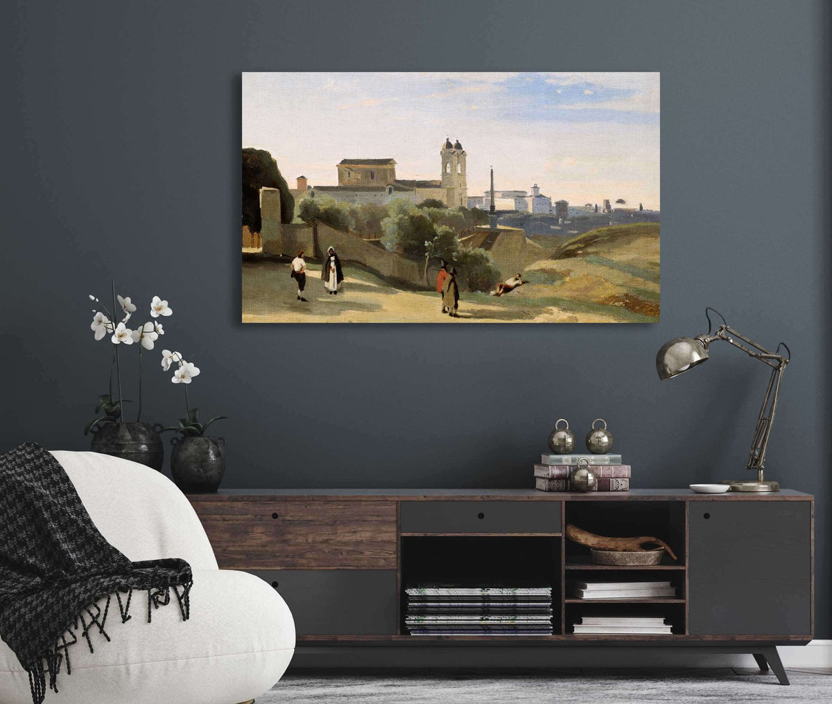 Monte Pincio Rome by Jean Baptiste Camille Corot