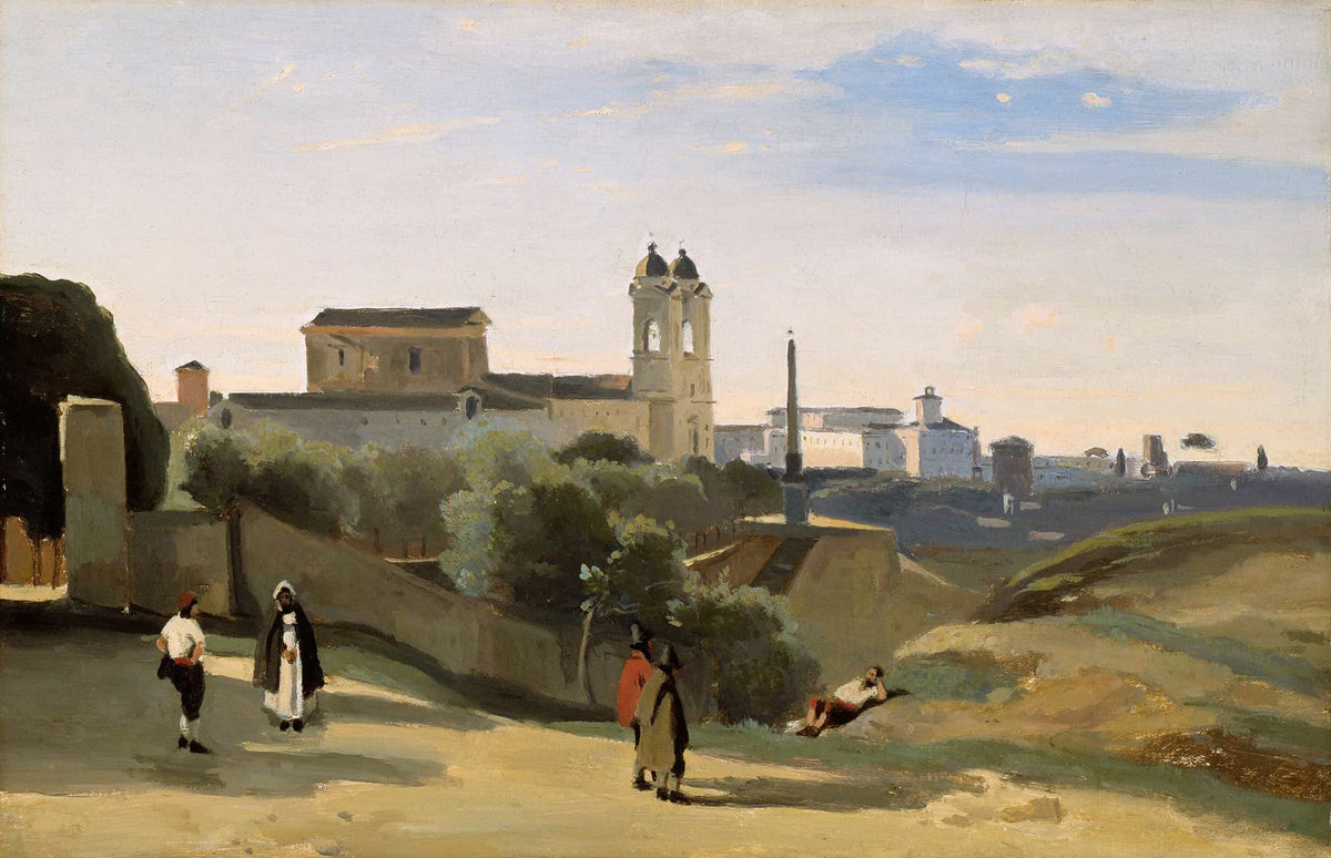 Monte Pincio Rome by Jean Baptiste Camille Corot