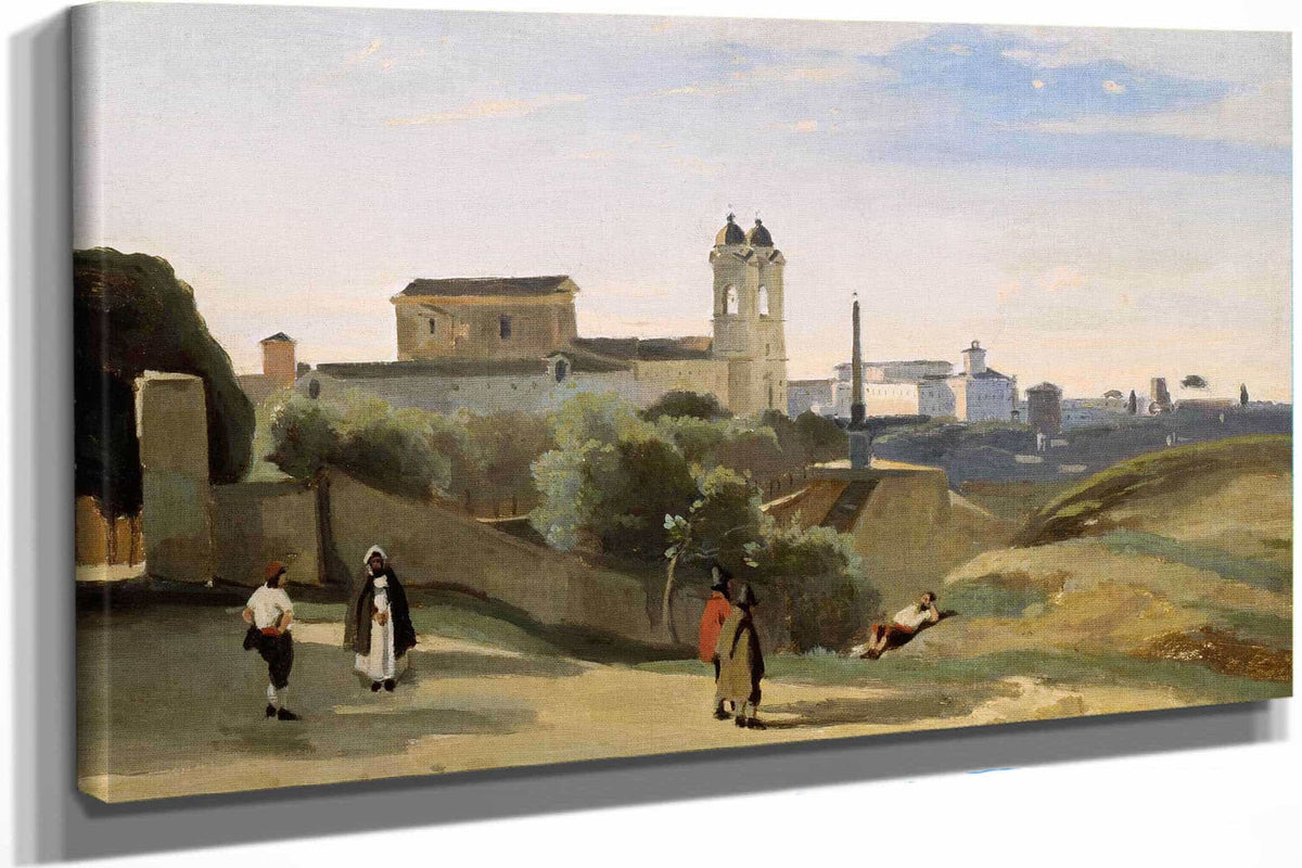 Monte Pincio Rome by Jean Baptiste Camille Corot