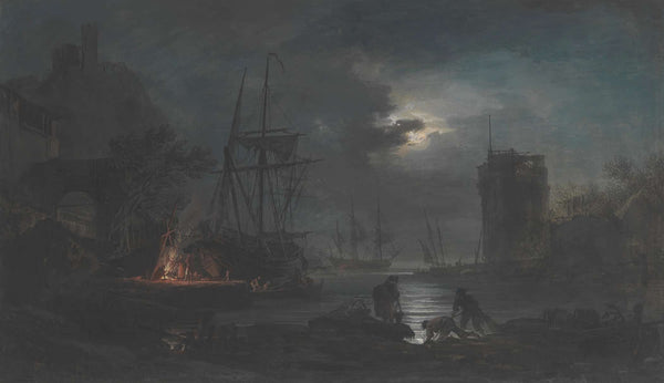 Moonlight by Claude Joseph Vernet