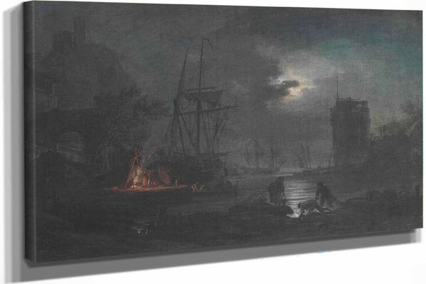 Moonlight by Claude Joseph Vernet